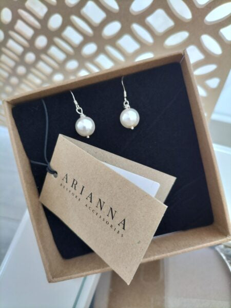 Arianna Single Pearl Drop Earrings