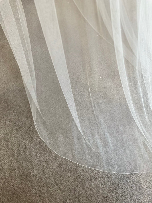 Helen Martin Picot Edge Veil - Ivory