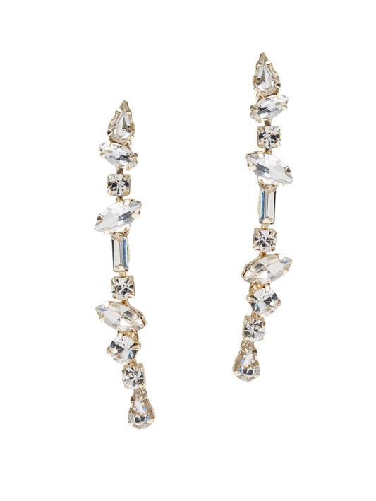 Poirier NC-133 diamante drop earrings