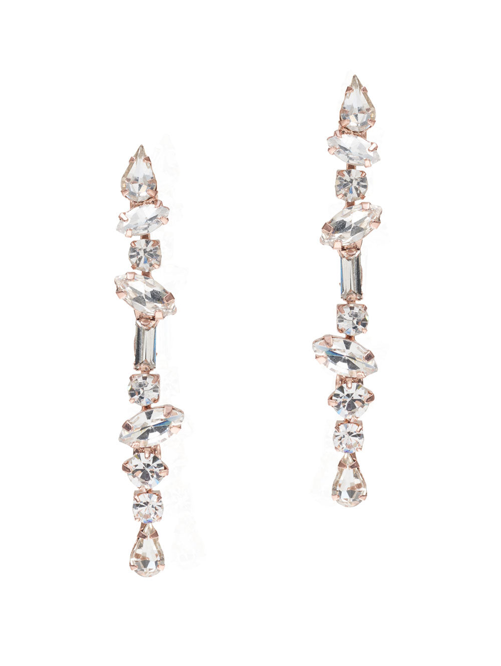 Poirier NC-133 diamante drop earrings