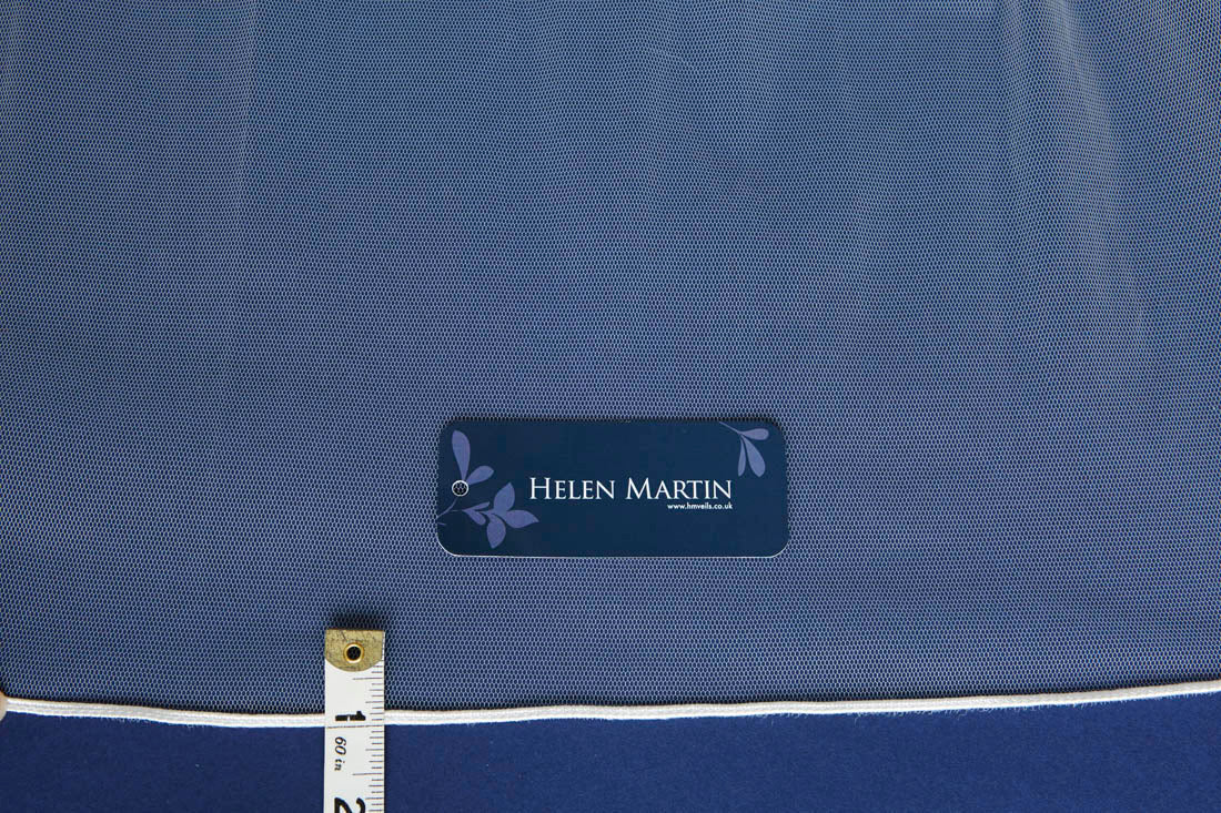 Helen Martin Soutache Braid Edge Veil - Ivory