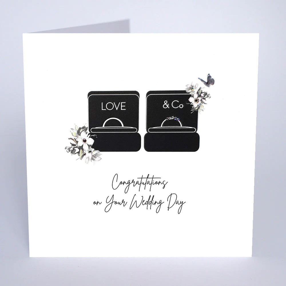 Five Dollar Shake Congratulations Rings Wedding Card