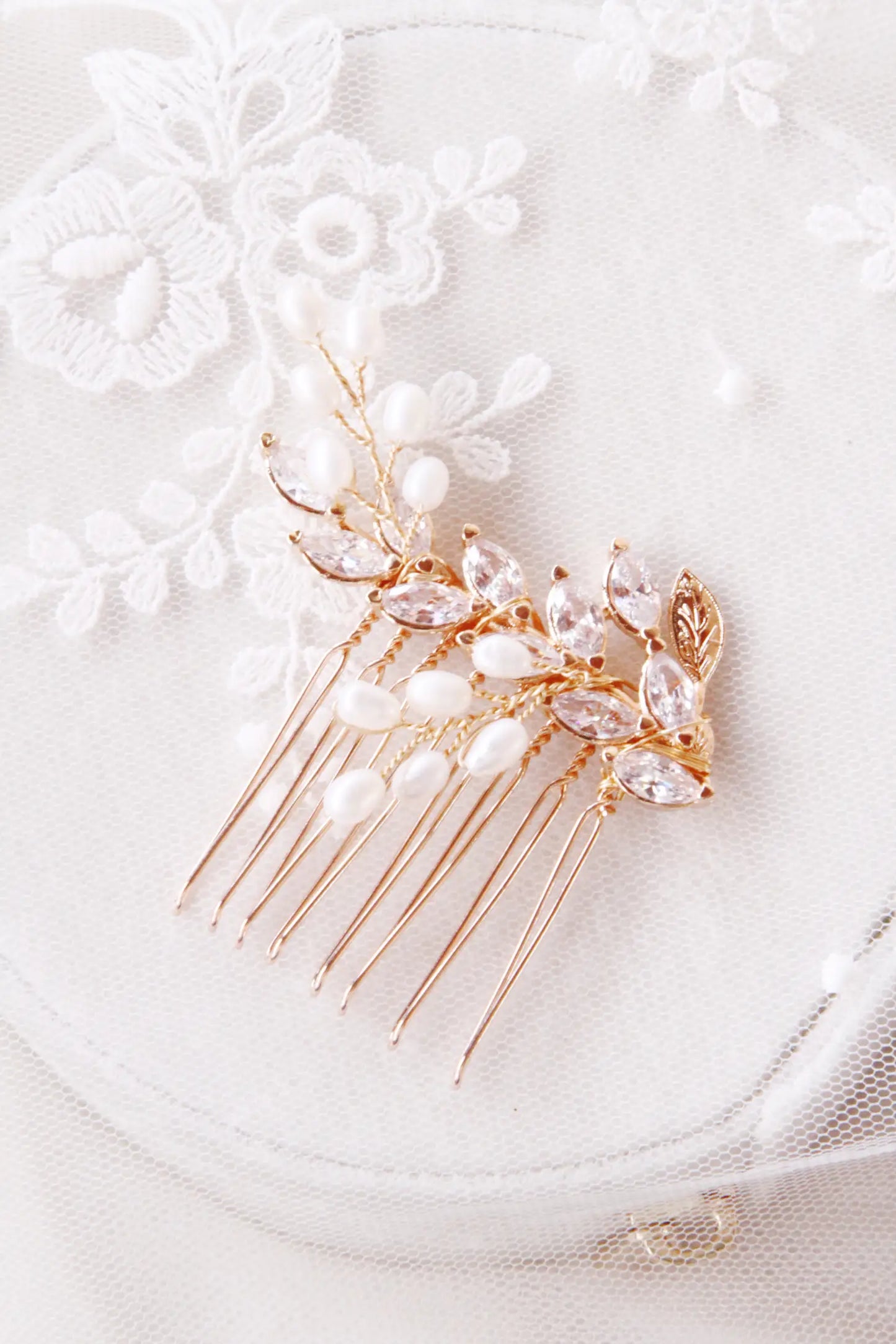 Green & Love Romantic Mini Hair Comb