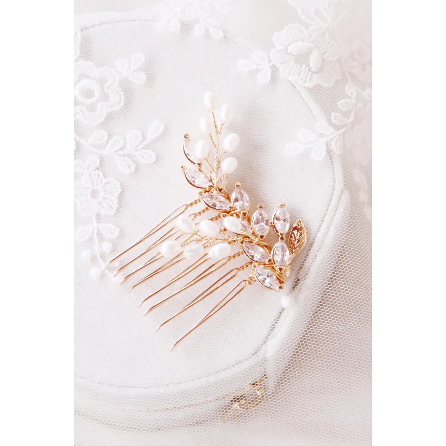 Green & Love Romantic Mini Hair Comb