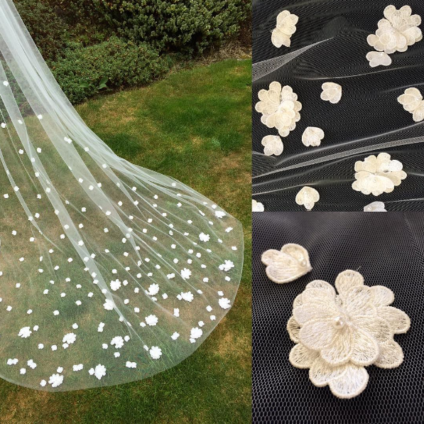 Helen Martin Poppy Veil - Ivory