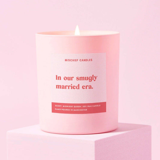 Wedding Gift Funny Wedding Gift Pink Candle Smugly Married Era