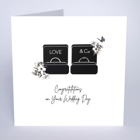 Five Dollar Shake Congratulations Rings Wedding Card