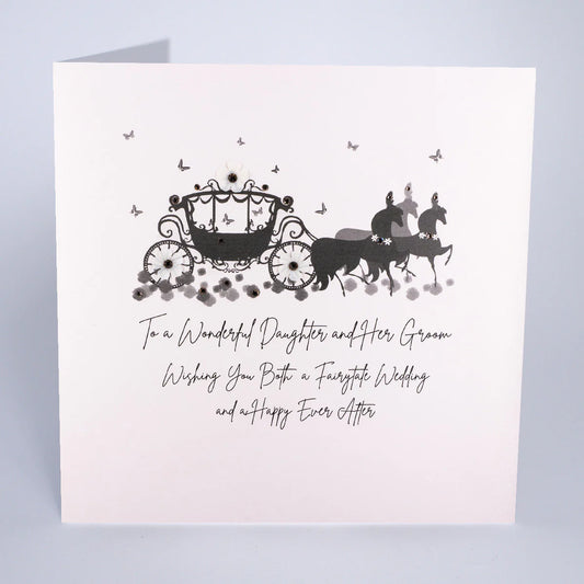 Five Dollar Shake Daughter and Her Groom Fairytale Wedding Card