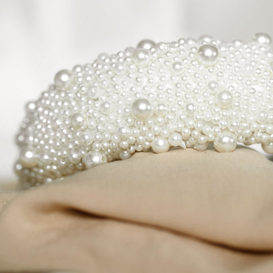 Arianna Large Pearl Padded Headband - ex display