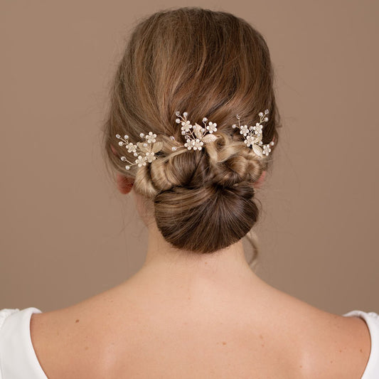 Arianna Forget Me Not Hair Pins – Set of 3