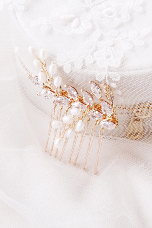 Green & Love Romantic Mini Hair Comb