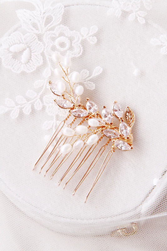 Green & Love Romantic Mini Hair Comb