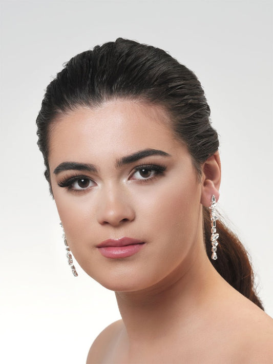 Poirier NC-133 diamante drop earrings